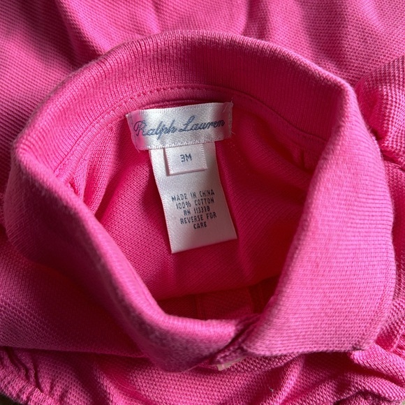 Ralph Lauren pink ruffle matching dress set NWT 3 months - Picture 8 of 8